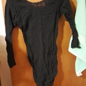 Elegant Black Women's Lace Bodysuit NWOT